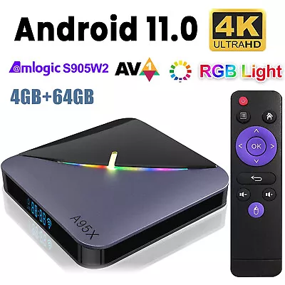 A95X F3 Air II Android 11.0 TV Box S905W2 Quad Core 4K UHD Media Player 64G F2Z6 • $33.83