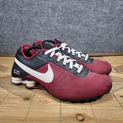 Nike Shox Deliver Men's Sz 10.5 Maroon Black Athletic Running Shoes 317547-610 • $99.87