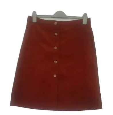 Massimo Dutti Cinnamon Womens Corduroy Skirt Size 16 • £25