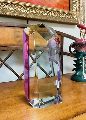 Modern Abstract Acrylic Sculpture Signed By Michael Plaminek 1994 75  • $140