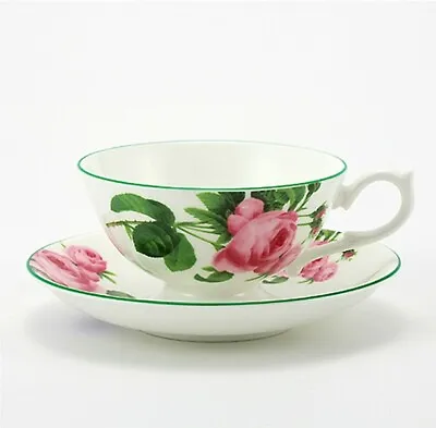 $88.75 • Buy Aynsley, Fine Bone China, English Rose Tea Cup And Saucer Athens, Set Of 2, NEW