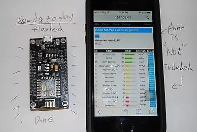 Ready To GO + Deauther WIFI NodeMCU Lua ESP8266 ESP-12E CH340G  - Flashed • $10.98