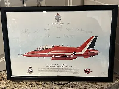 $48 • Buy 1992 Royal Air Force Aerobatic Team The Red Arrows Signed Print Greenan Gallary