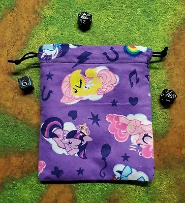 My Little Pony Sleeping Ponies Dice Bag Card Bag Makeup Bag • $17.99