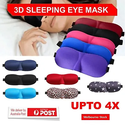 $2.95 • Buy Travel Sleep Eye Mask Soft 3D Memory Foam Padded Shade Cover Sleeping Blindfold