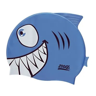 Zoggs Junior Character Silicone Swimming Cap - Swim Hat - Blue • £12.56