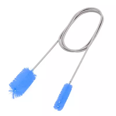 Aquarium Fish Tank Double Ended Hose Pipe Tube Cleaning Brush Blue 5.5Ft Long • $20.08