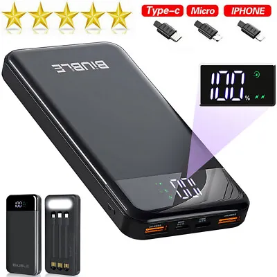 View Details 90000000mAh Power Bank USB-C Fast Charger Battery Pack Portable For Mobile Phone • 8.99£