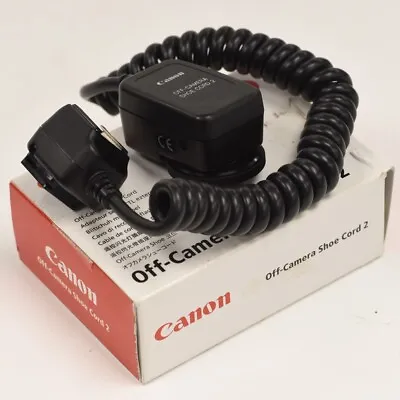 Canon Off Camera Shoe Cord 2 TTL Canon EOS Flashguns And DSLRs • £19.99