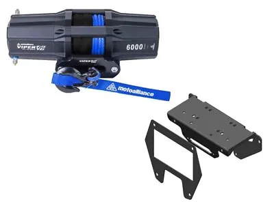 Viper 40 Feet Winch 6000 Lb Blue With Mount For Polaris RZR Pro XP 2020-22 • $479.98