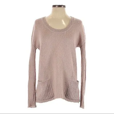 Ella Moss Mohair Wool Blend Pink Beige Knit Pullover Sweater Size XS • $20