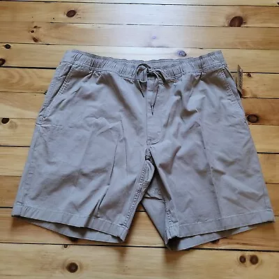 Duluth Trading CO Drawstring Shorts Mens 40 9 Inch Gray Cotton Knit Elastic BBQ • $33