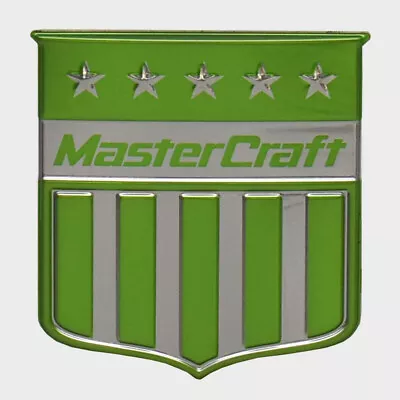 MasterCraft Boat Raised Decal Emblem 7502057 | Lime Green Transom Shield • $30.13