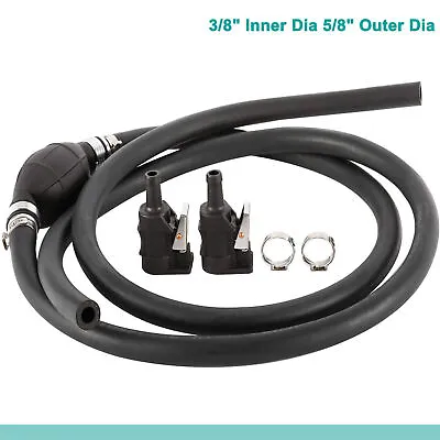 3/8  Fuel Gas Hose Line Assembly With Primer Bulb For Marine Outboard Boat Motor • $25.19