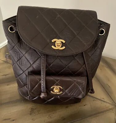 Authentic Vintage Chanel Duma Backpack Brown • $3600