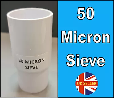 50 Micron Rotifer Zooplankton Stackable Sieve Marine Coral Reef Fish Culture • £5.99