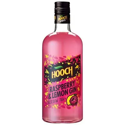 Hooch Raspberry & Lemon Gin 70cl Flavoured Gin Spirits Gluten Free Vegetarian • £32.99