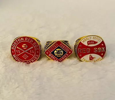 3 PCS Red Sox World Series Babe Ruth Championship Ring Set 🇺🇸 SHIP 1915/16/18 • $64.99