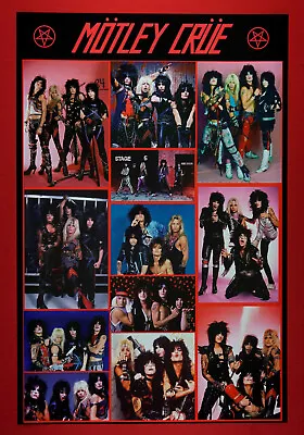 Motley Crue Vince Neil Nikki Sixx Tommy Lee Mick Mars Collage Poster 24X36  MCC1 • $23.95