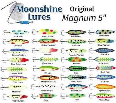 Moonshine Original 5  Magnum Trolling Spoon (Select Color) • $8.49