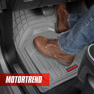 Motor Trend FlexTough Defender Premium Interior Front+Rear Rubber Car Floor Mats • $38.90