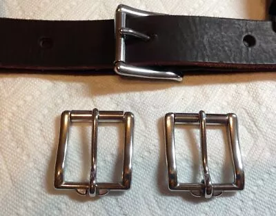 Stainless Steel Roller Buckles 1 _1 1/4 _1 1/2  For Leather Belts Collars Tack • $6.95