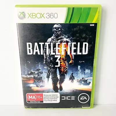 Battlefield 3 - Xbox 360 - Tested & Working - Free Postage • $4.88
