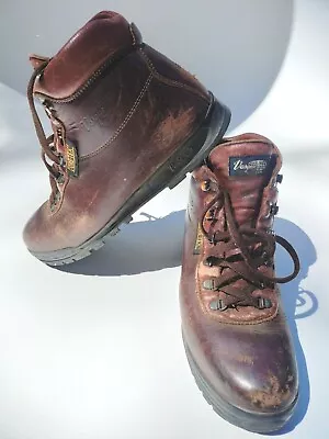 Vasque Sundowner Skywalk Gore Tex Sz Men 12 Brown Leather Hiking Made In  Italy  • $88