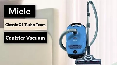 Miele Classic C1 TURBO TEAM Power Line Mystique Blue Vacuum Cleaner SBAN0 NEW • $449.99