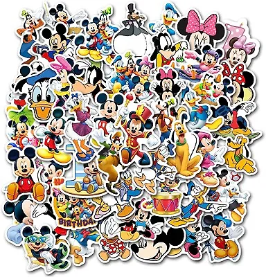 50Pcs Mickey Minnie Mouse Stickers Car Skateboard Luggage Laptop Suitcase UK NEW • £2.99