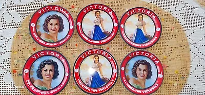 Victoria Mexican Beer Beautiful Ladies 6 Pcs 4-1/4  Mini TIP TRAY Coasters • $45