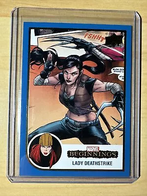 2022 UD Marvel Beginnings Base Blue Border #104 Lady Deathstrike • $1.99