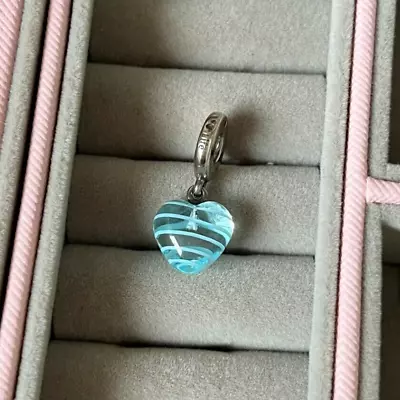 Pandora Blue Dangle Heart Charm • £20