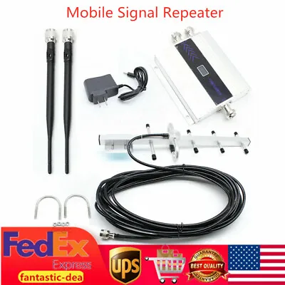 GSM 900MHZ Mobile Phone Signal Amplifier Repeater Network Booster +Yagi Antenna • $40.85