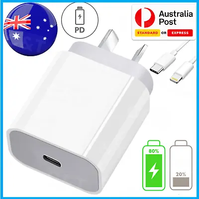 $7.95 • Buy 20W USB Type-C Wall Adapter Fast Charger PD Power For IPhone 15 14 13  Pro IPad