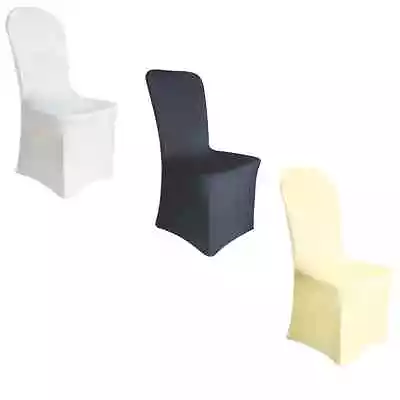 £199.99 • Buy Spandex Wedding CHAIR COVERS Party Cover - White Ivory Black UNIVERSAL FIT