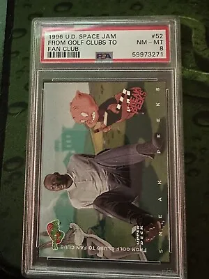 1996 UD Space Jam #52 Michael Jordan  Golf Clubs To Fan Clubs  PSA 8 • $14.99