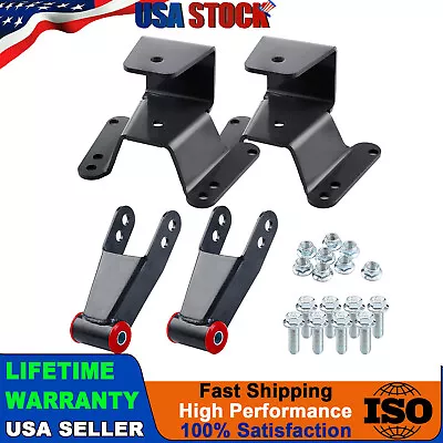 4  Rear Drop Lowering Hanger Shackle Kit For 73-87 Chevrolet GMC C10 2WD Pickup • $74.89