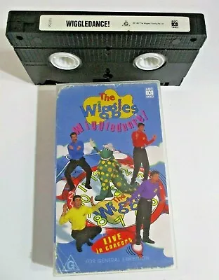 The Original Wiggles Wiggledance Live Concert VHS Tape 1997 ABC Video FREE POST • $22.90