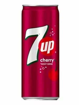 SEVEN UP CHERRY 330ml Can 24 Pack (24x330ml) DISPOSABLE DEPOSIT  • £39.04