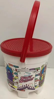 McDonalds Super Summer Bucket Pail With Strainer Lid Handle Vintage 1987 • $14.92