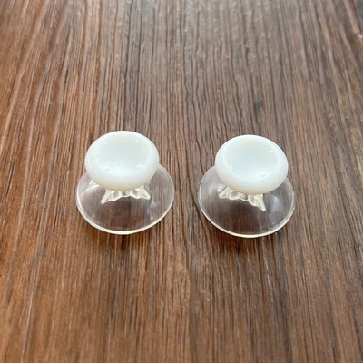 $7.99 • Buy 2 Clear W/ White Top Xbox 360 Custom Thumbsticks Analog Sticks Joysticks Mod