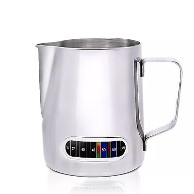 12/20oz Milk Frothing Pitcher With  Display Stainless Steel Milk A1A0 • $13.89