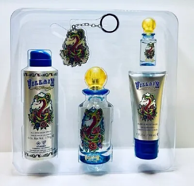 Christian Audigier Ed Hardy Villain For Men 5 PCS Gift Set • $79.95