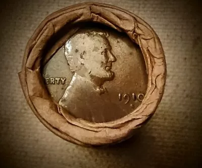 Wheat Small Cent Roll •1910-S  Lincoln Cent & U.S. Dime Reverse• Earlies • P-D-S • $9.95