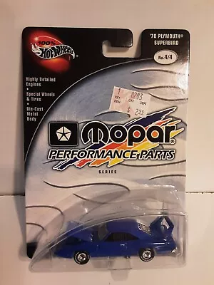 2002 100% Hot Wheels Mopar Performance Parts '70 Plymouth Superbird • $3.99