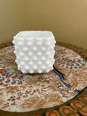 Vintage Milk Glass Q-tip Or Toothpick Knobby Holder • $12.95