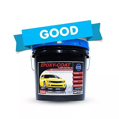  GOOD  Half Epoxy Floor Coating Kit 250 Sq. Ft. 9.7 Mil With 1/4  Flake • $313.95