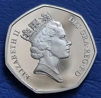 United Kingdom Queen Elizabeth Coin 50 Pence 1992/93 Dual Date Ec Presidency Iv° • £36.74