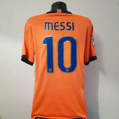 £74.99 • Buy MESSI 10 Barcelona Shirt - Medium - 2009/2010 - Nike Jersey Away Barca